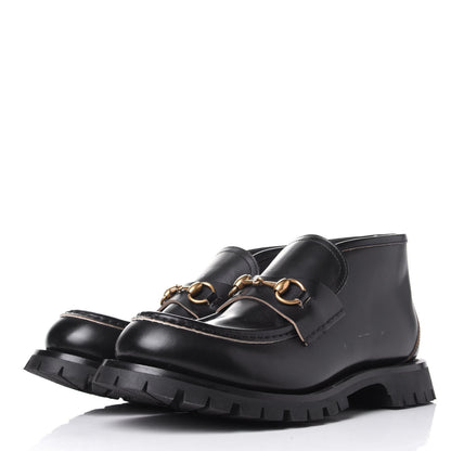 Gucci Cordovan Lux Mens Harald Horsebit Ankle Boots 8.5 Black 3 of 12