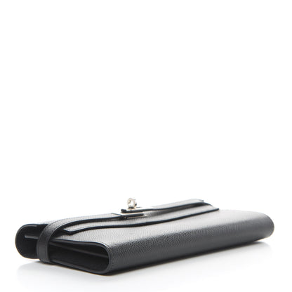 Hermes Epsom Kelly Longue Wallet Black 4 of 9