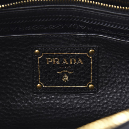 Prada Vitello Daino Shopping Satchel Black 6 of 14