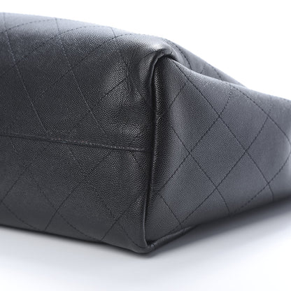 Chanel Caviar Stitched Large Shopping Tote Black 10 of 12
