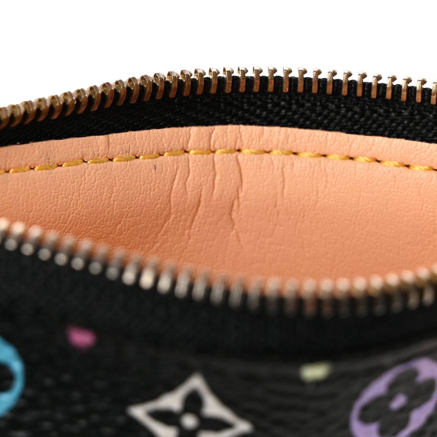 Monogram Multicolor Key Pouch Black
