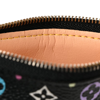 Louis Vuitton Monogram Multicolor Key Pouch Black 8 of 8