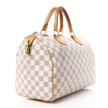 Louis Vuitton Damier Azur Speedy 30 3 of 13