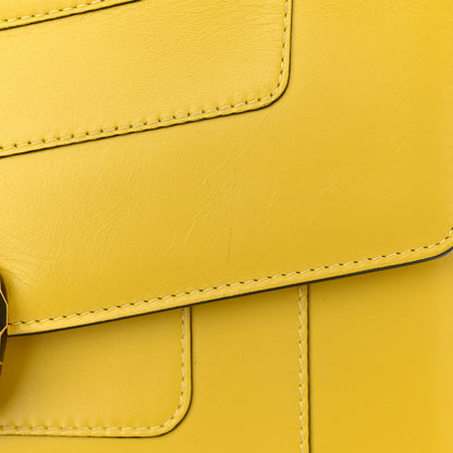 Bulgari Calfskin Serpenti Forever Shoulder Bag Yellow 12 of 14