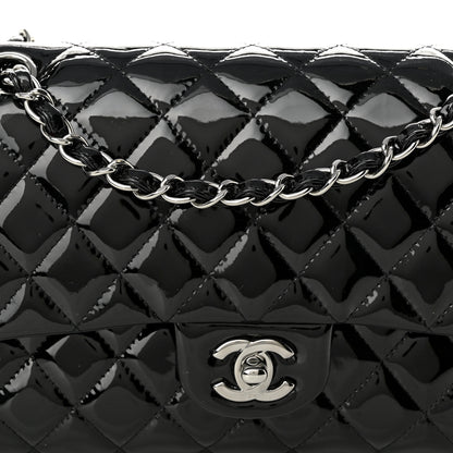 Chanel Patent Quilted Medium Double Flap Black 8 of 10