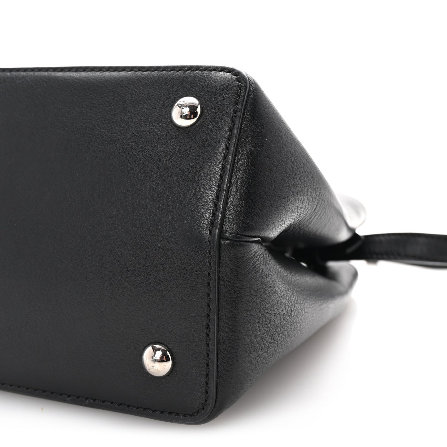 Vitello Dolce Elaphe Petite 2Jours Tote Black Polvere