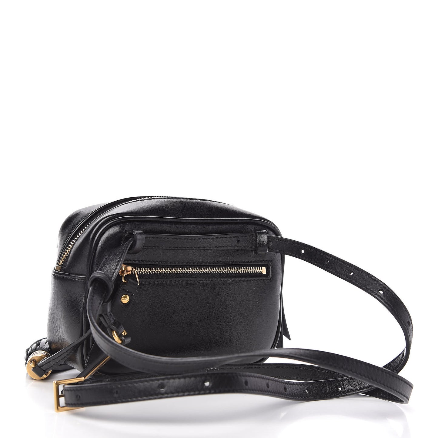 Calfskin Matelasse Monogram Lou Belt Bag Black