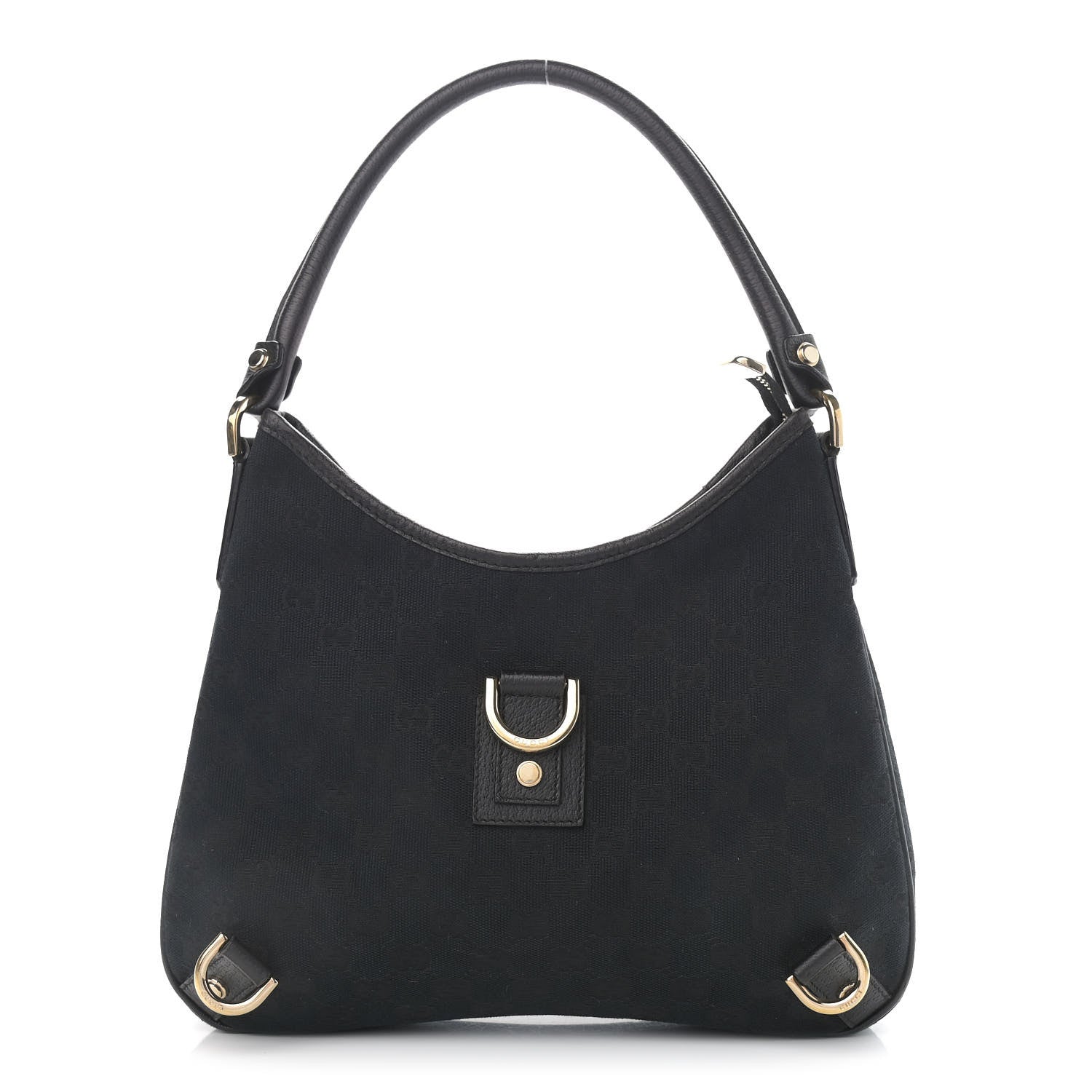 Gucci Monogram Medium Abbey D Ring Hobo Black 1 of 10