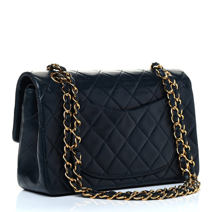 Chanel Lambskin Quilted Small Double Flap Navy 2 of 4