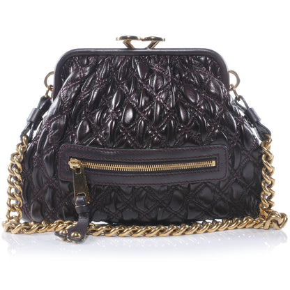 Marc Jacobs Quilted Elastic Little Stam Plum 1 of 8
