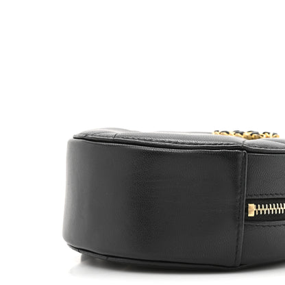 Chanel Lambskin Quilted Chanel 19 Round Clutch With Chain Black 9 of 10