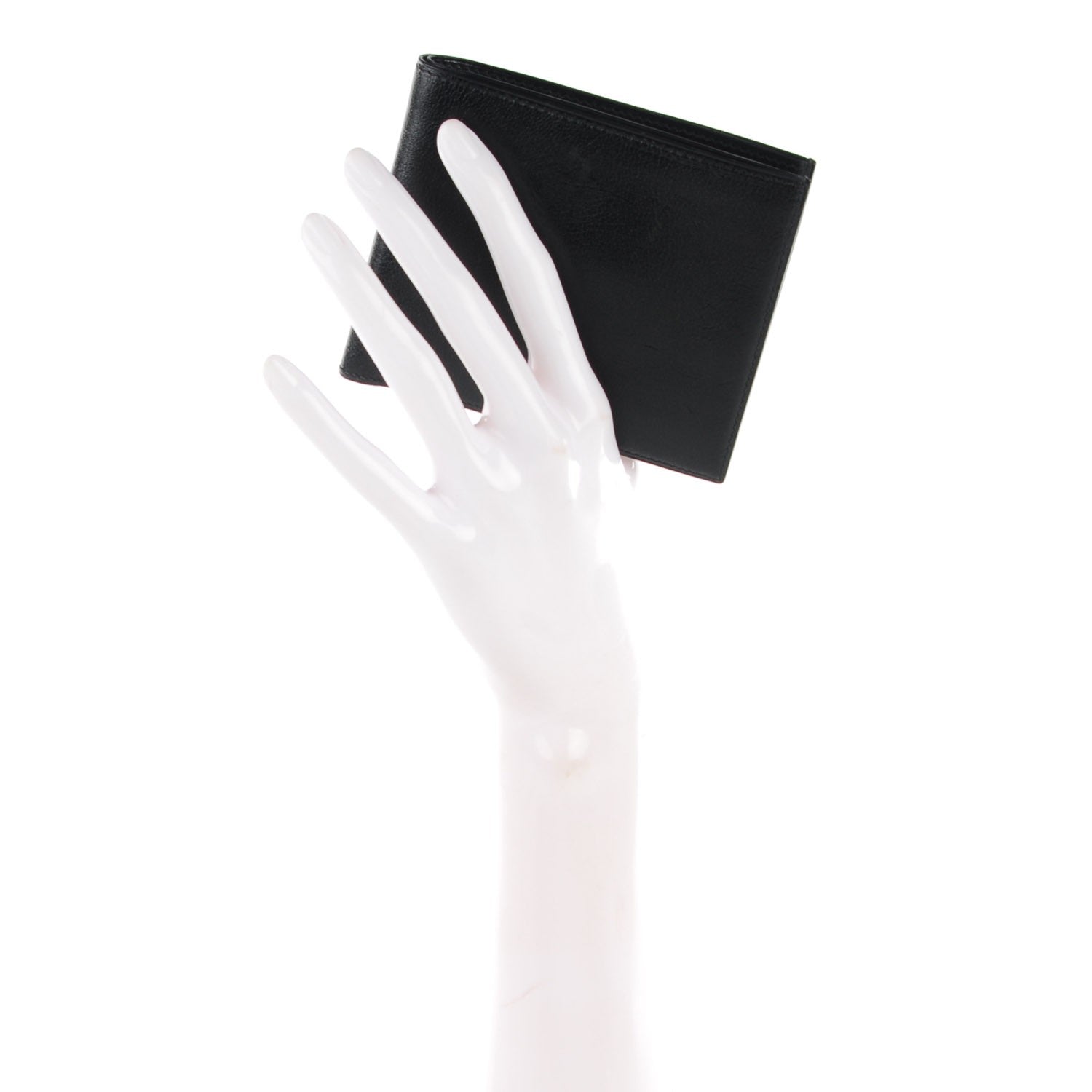 Hermes Evergrain Mens Bi Fold Wallet Black 2 of 7