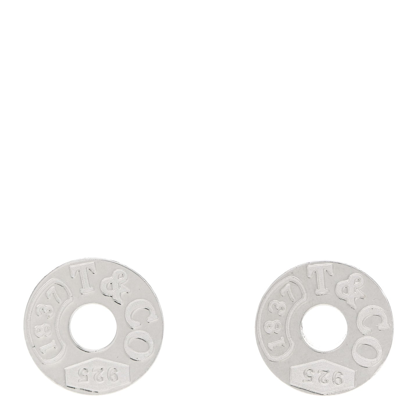 Sterling Silver 1837 Circle Earrings
