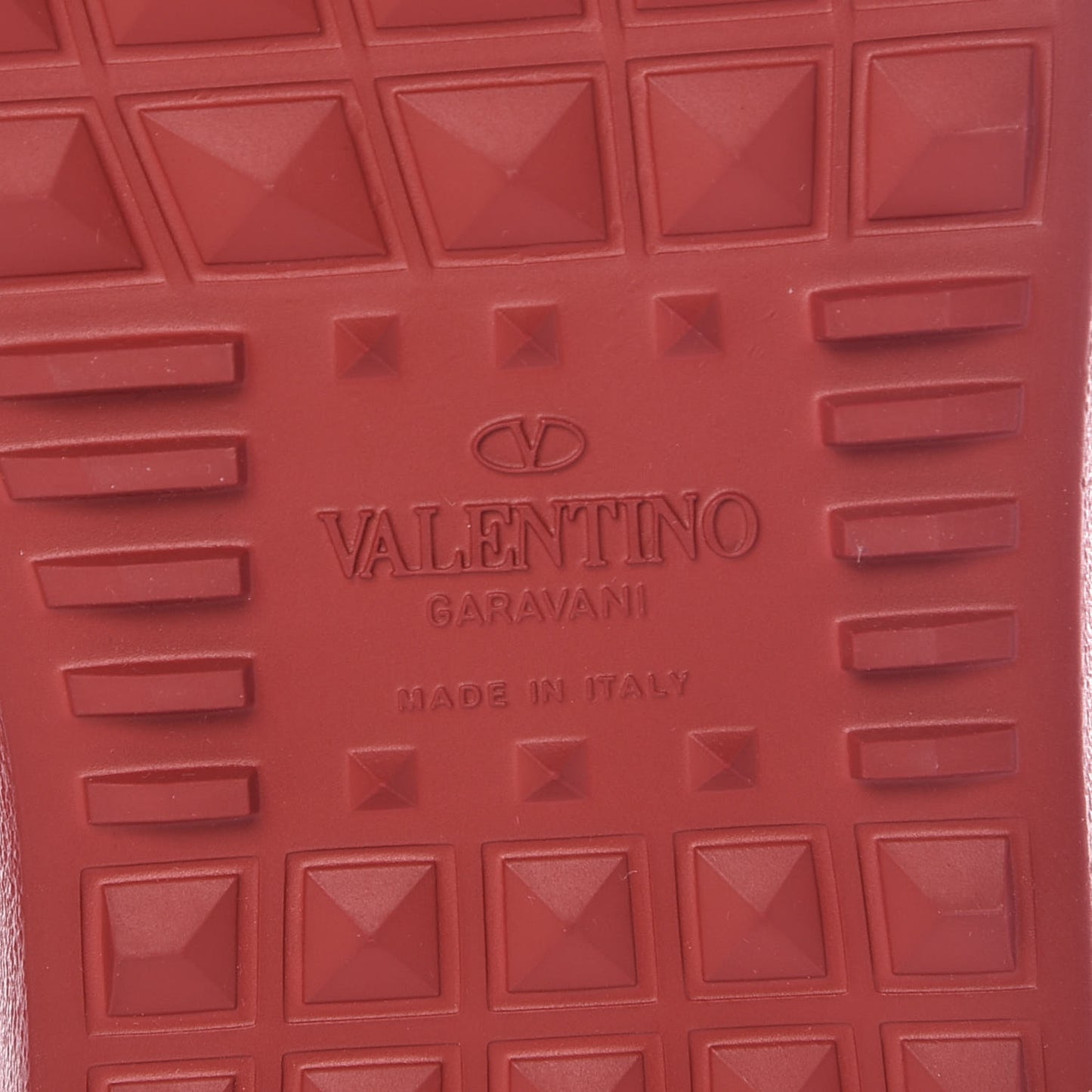 Calfskin Rockstud Untitled Open Sneakers 36 Rosso Valentino