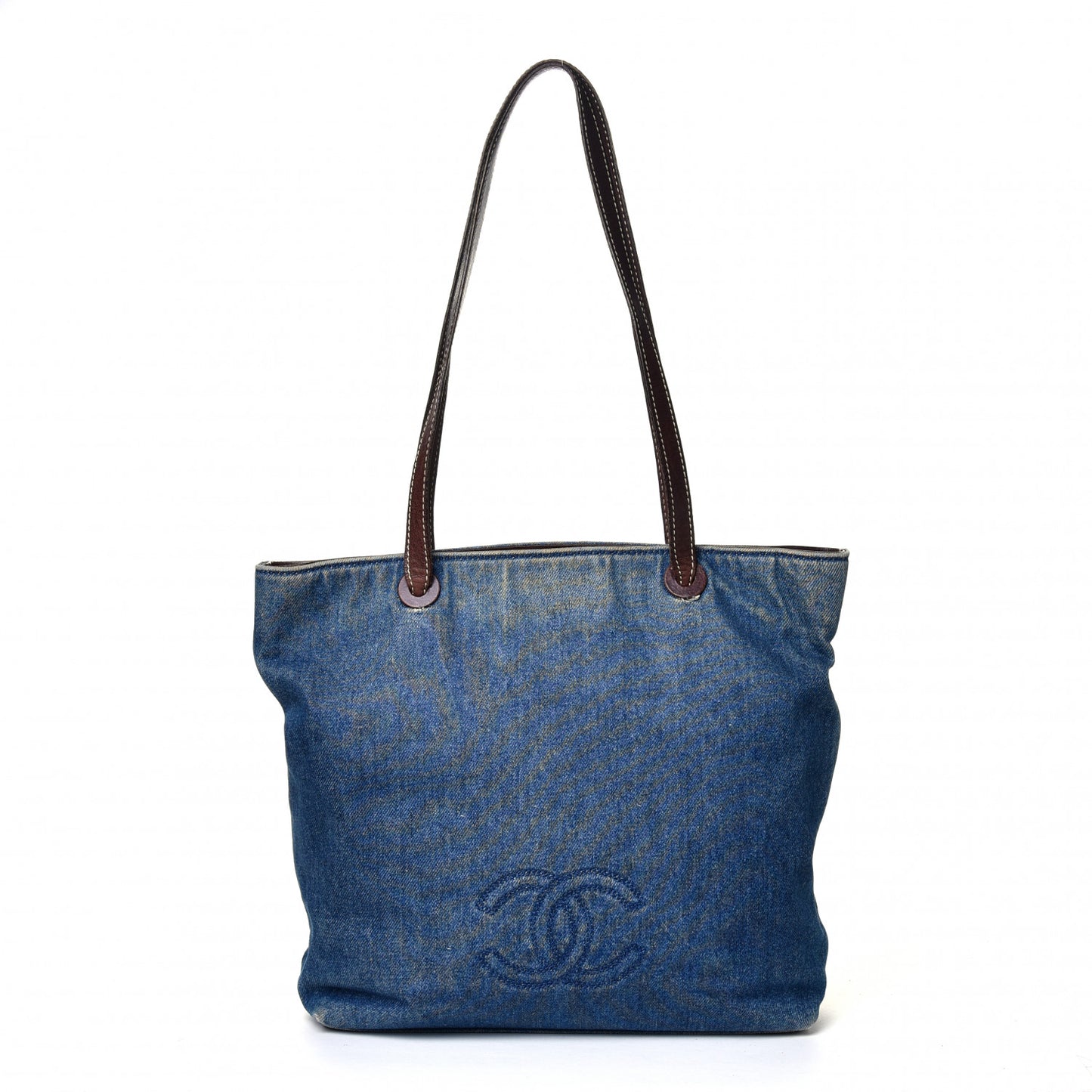 Denim Calfskin CC Tote