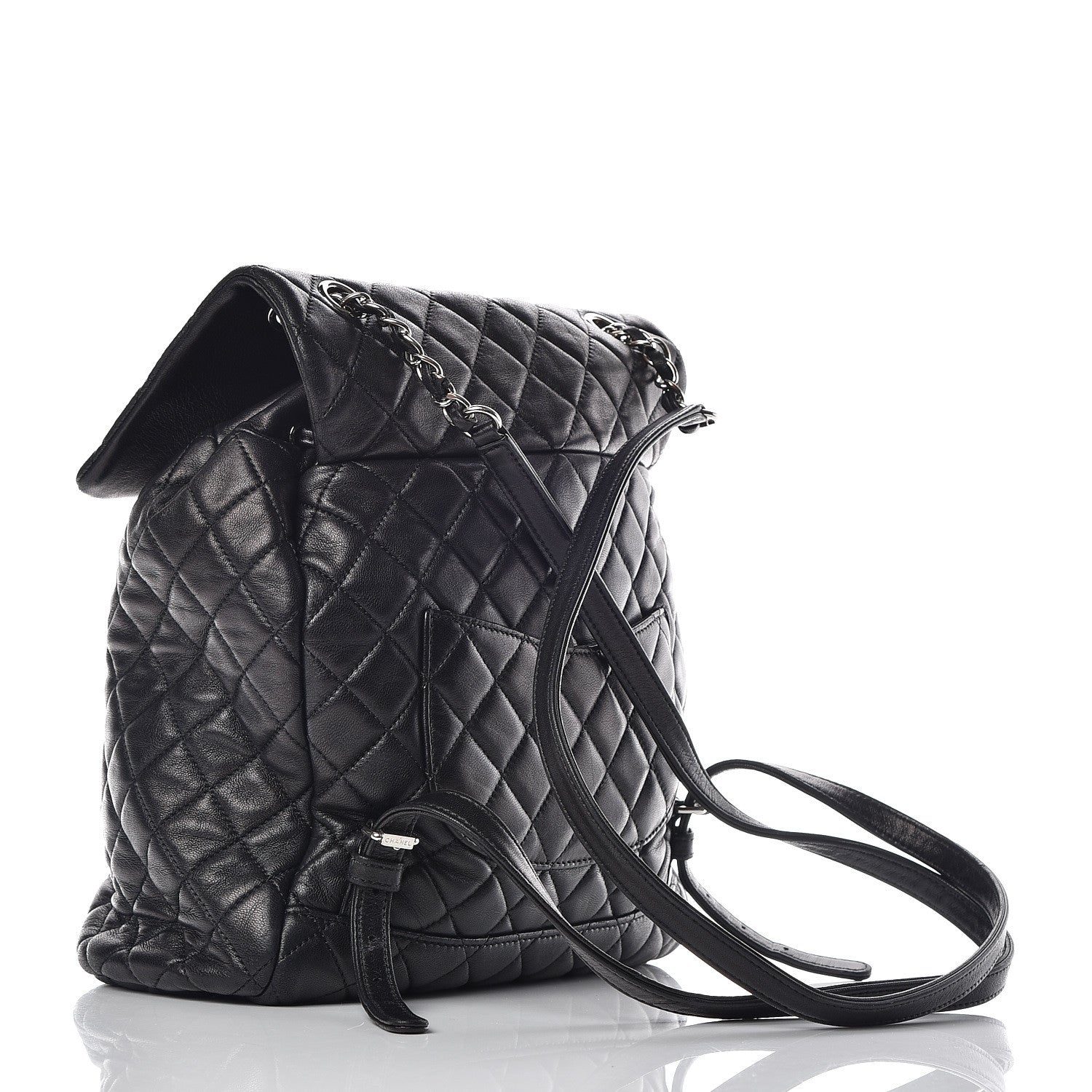 Chanel Calfskin Quilted Large Urban Spirit Backpack Black 3 of 13