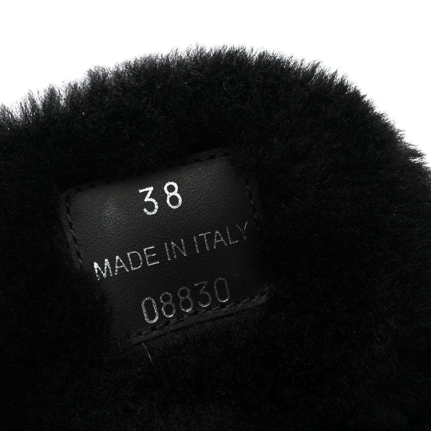 Prada Nappa Shearling Soft Padded Metal Triangle Logo Lug Sole 20mm Mules 38 Black 9 of 9