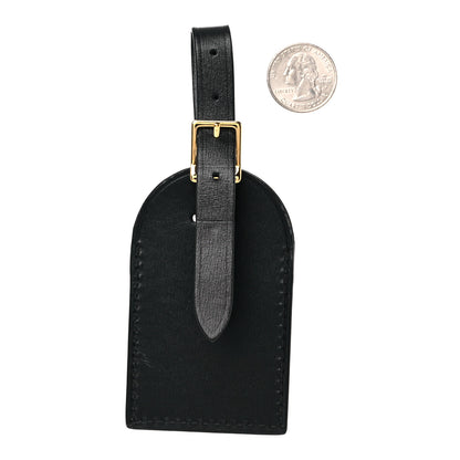 Louis Vuitton Calfskin Small Luggage Tag Black 2 of 3