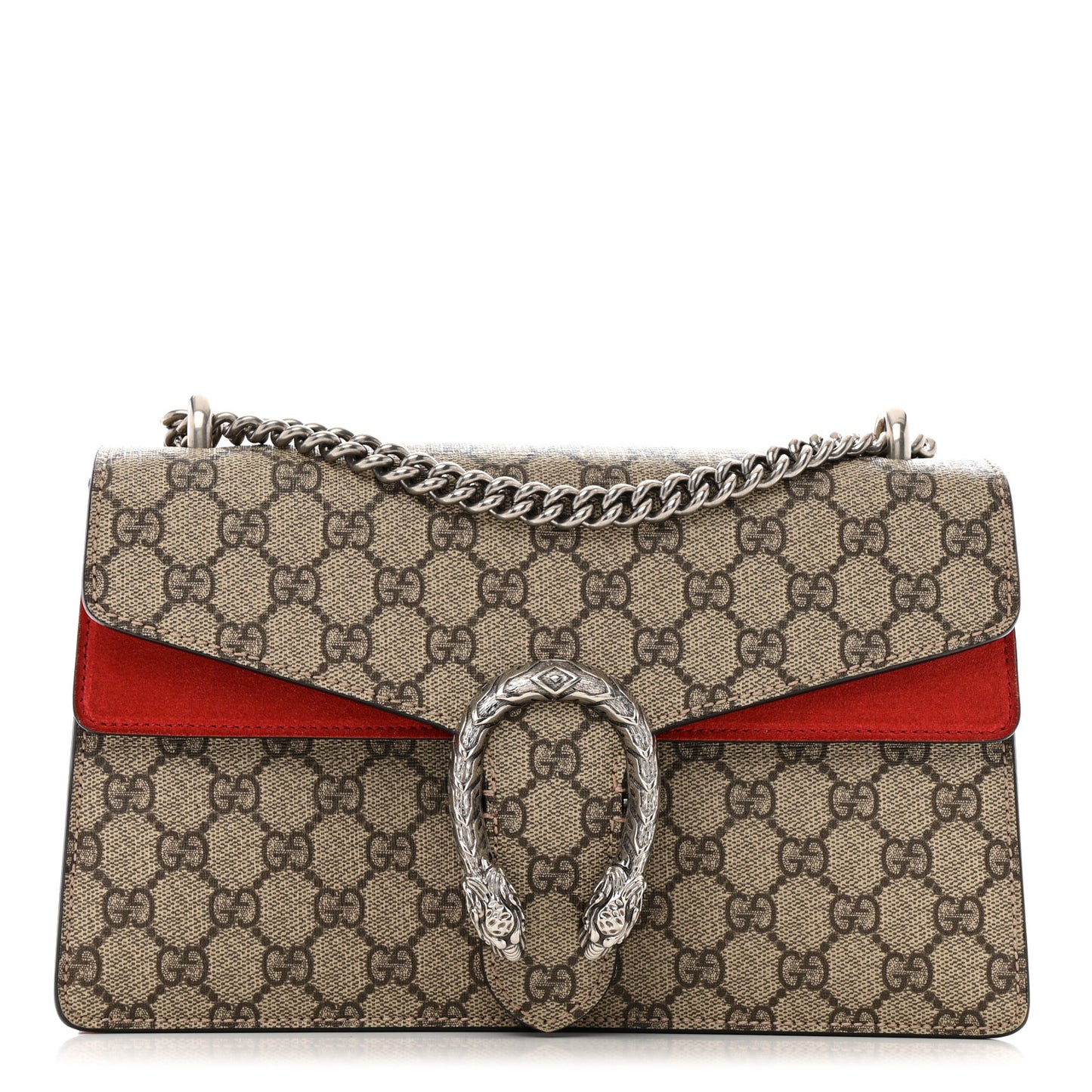 GG Supreme Monogram Small Dionysus Shoulder Bag Red