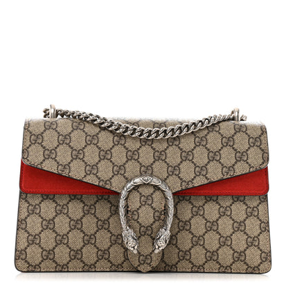 Gucci GG Supreme Monogram Small Dionysus Shoulder Bag Red 1 of 14