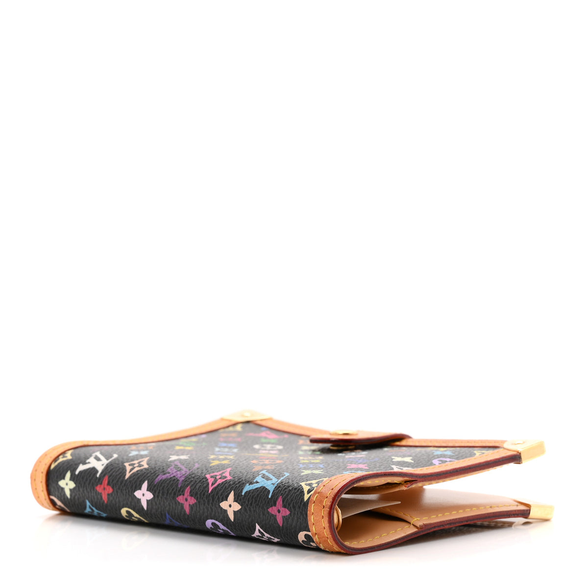 Monogram Multicolor Small Ring Agenda Cover Black