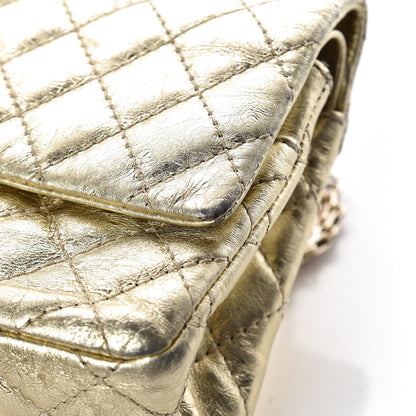 Chanel Metallic Aged Calfskin Quilted 2.55 Reissue 225 Flap Gold 11 of 14