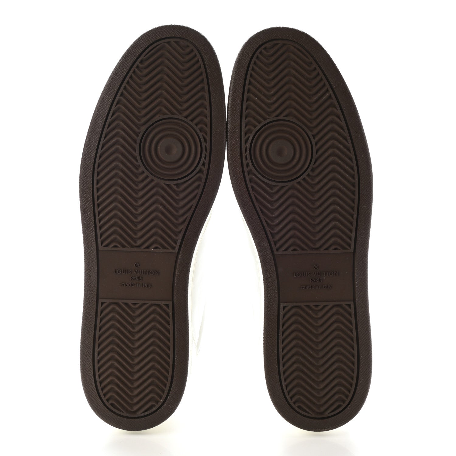 Louis Vuitton Calfskin Monogram Mens Rivoli Sneakers 9.5 White 5 of 11