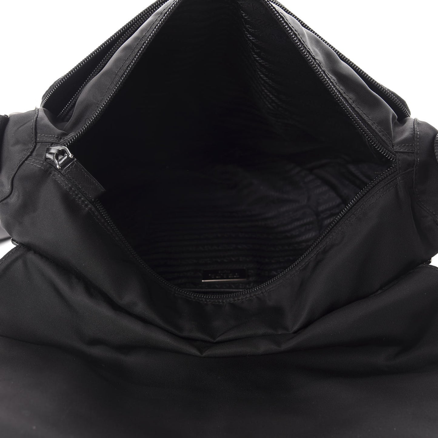 Tessuto Nylon Vela Messenger Bag Black