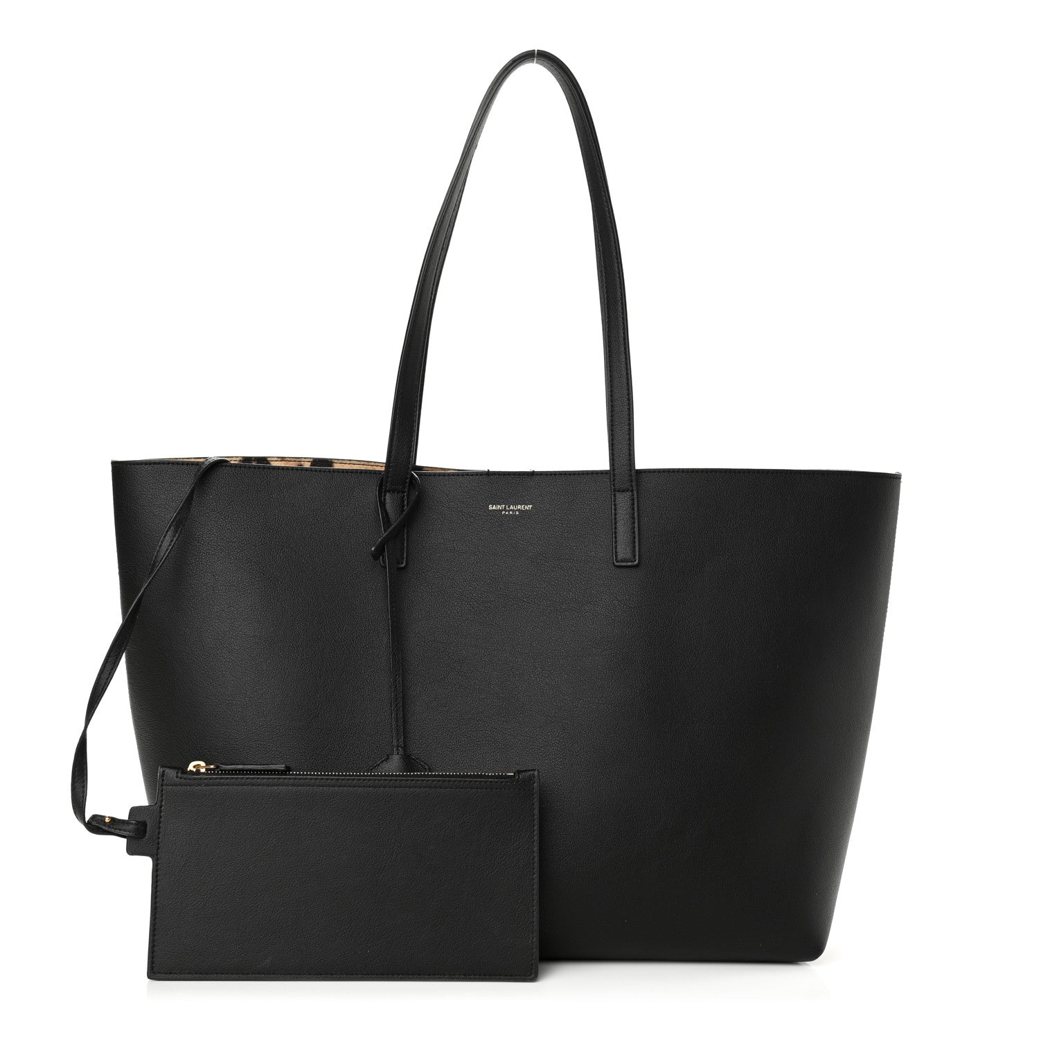 Saint Laurent Calfskin Large Shopping Tote Black 1 of 12