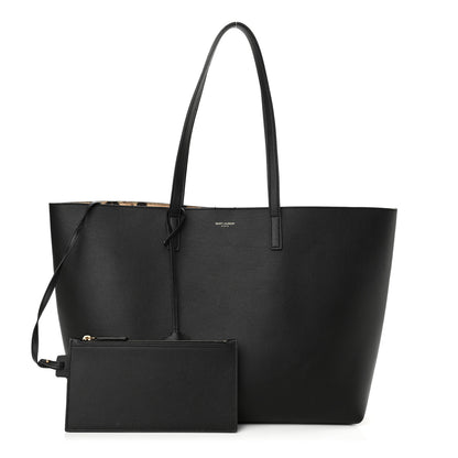 Saint Laurent Calfskin Large Shopping Tote Black 1 of 12