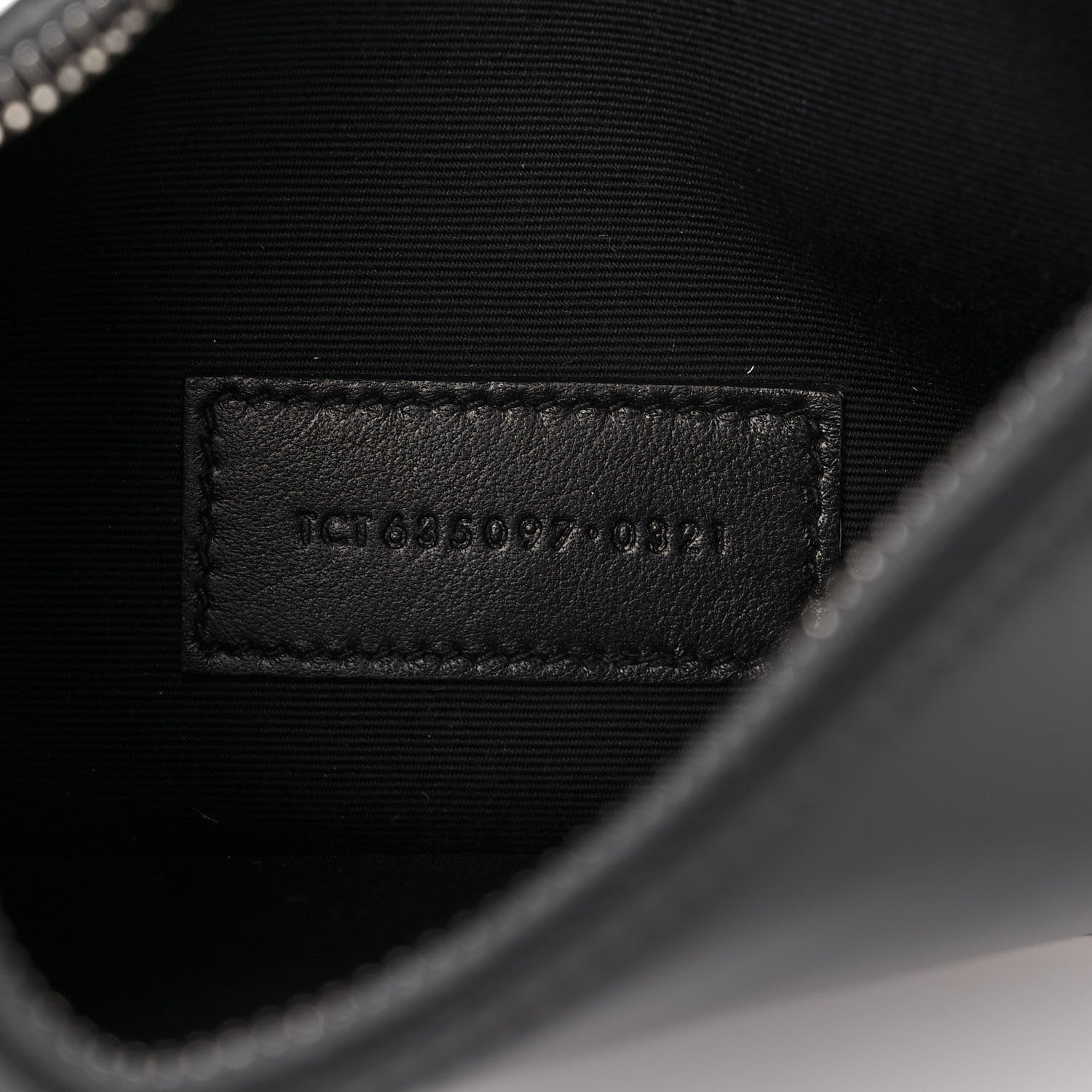 Saint Laurent Smooth Calfskin Zip Pouch Black 7 of 8