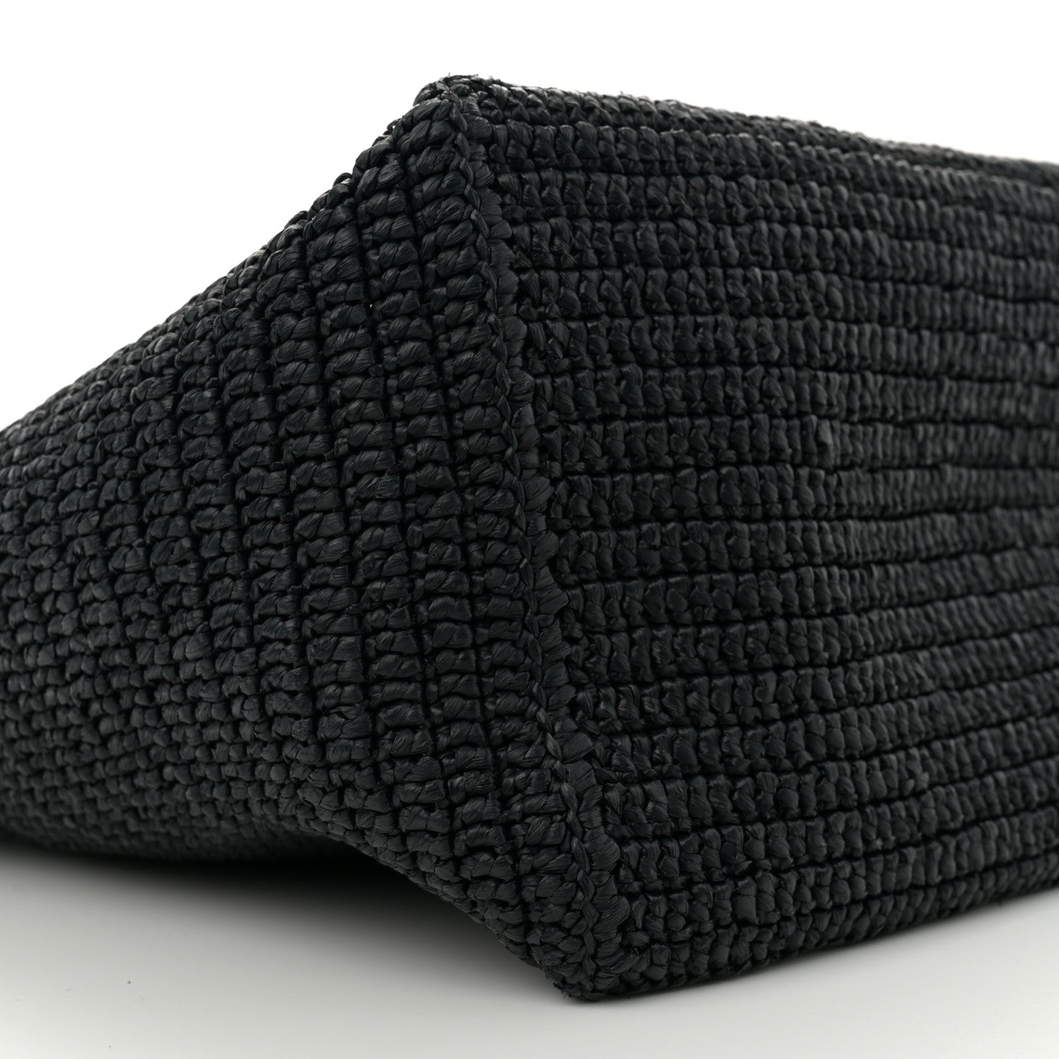 Saint Laurent Raffia Logo Tote Black 8 of 10