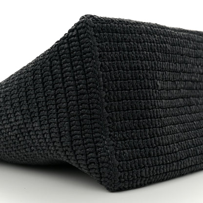 Saint Laurent Raffia Logo Tote Black 8 of 10