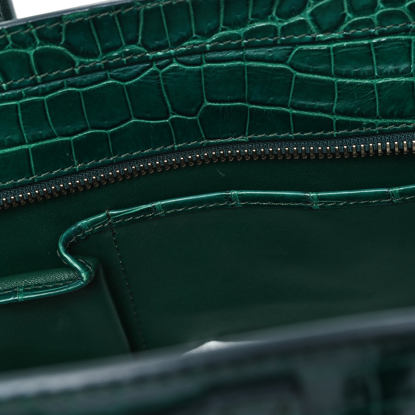 Crocodile Micro Luggage Green