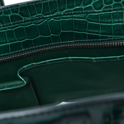 Celine Crocodile Micro Luggage Green 10 of 12
