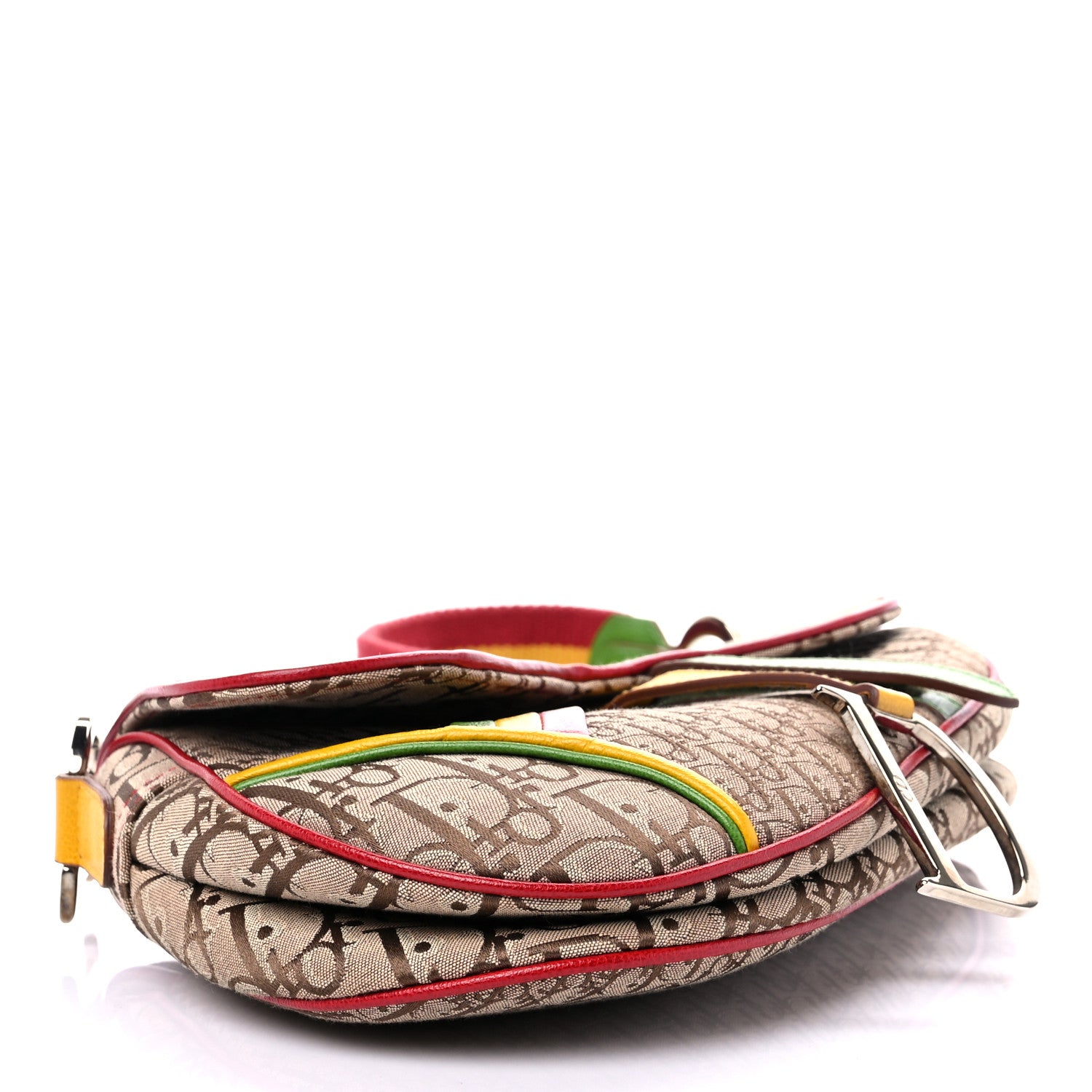 Christian Dior Monogram Rasta Saddle Bag Beige 4 of 13