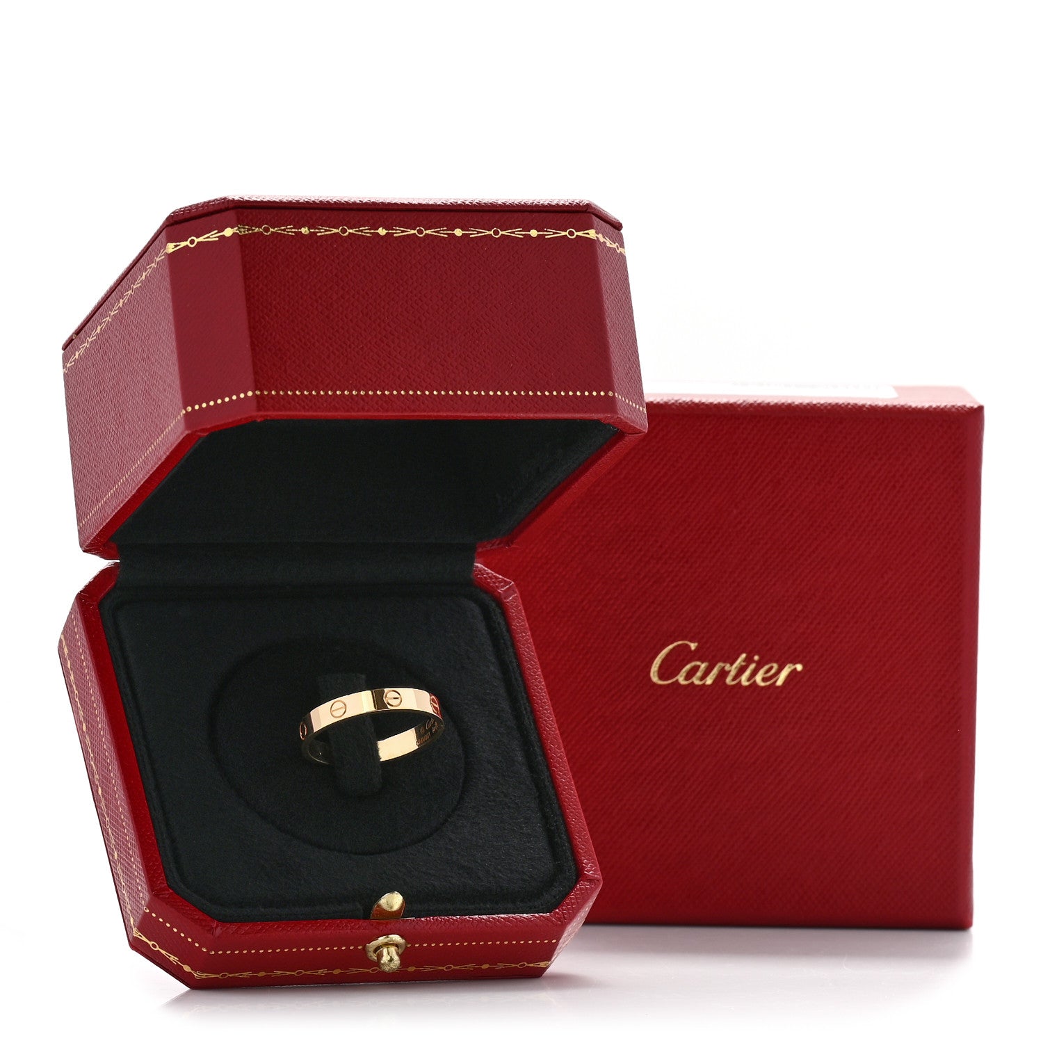 Cartier 18K Yellow Gold 3.5mm LOVE Wedding Band Ring 64 10.75 5 of 5