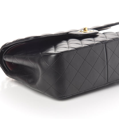 Chanel Lambskin Quilted Jumbo Double Flap Black 7 of 9