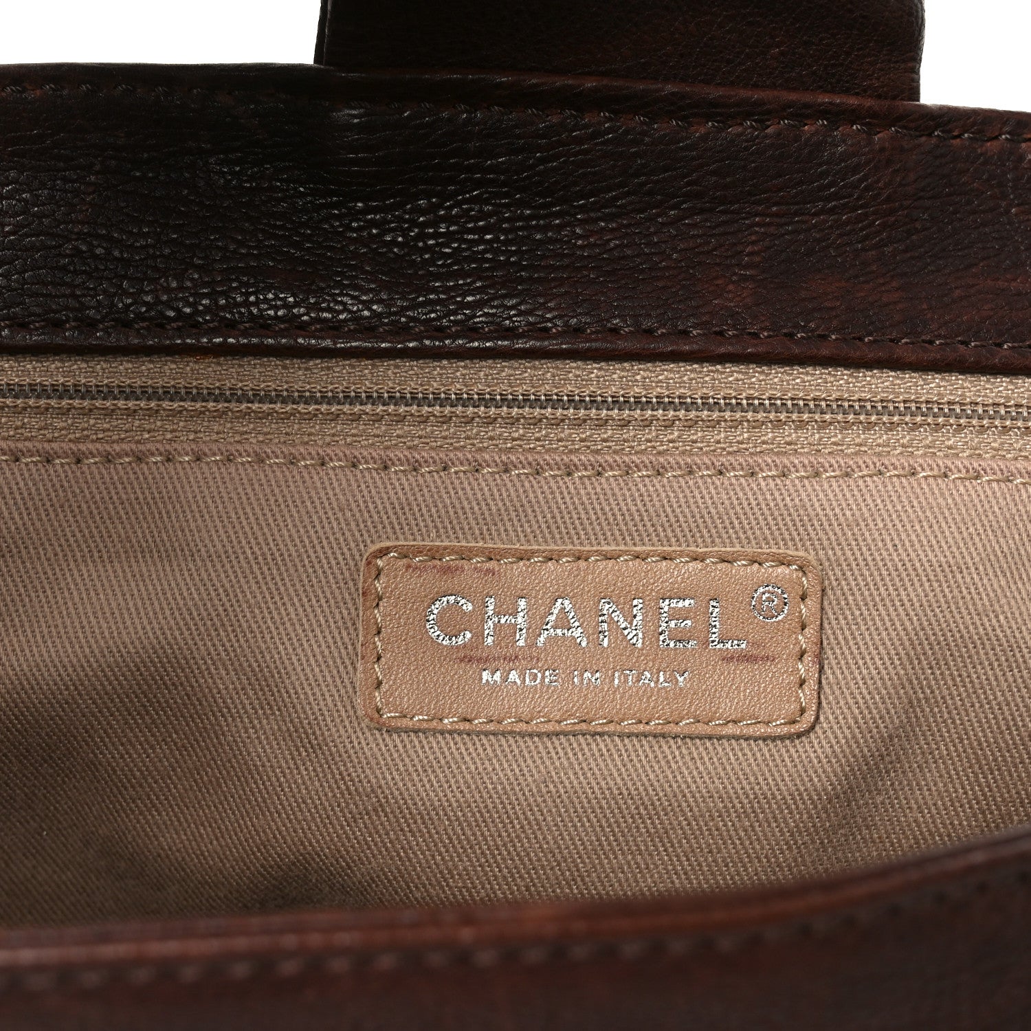 Chanel Calfskin Diamond Stitch Accordion Flap Brown 6 of 11