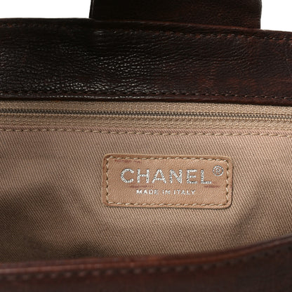 Chanel Calfskin Diamond Stitch Accordion Flap Brown 6 of 11