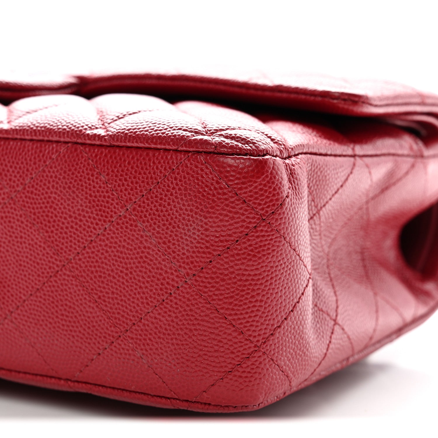 Chanel Caviar Quilted Medium Double Flap Red 27 of 34