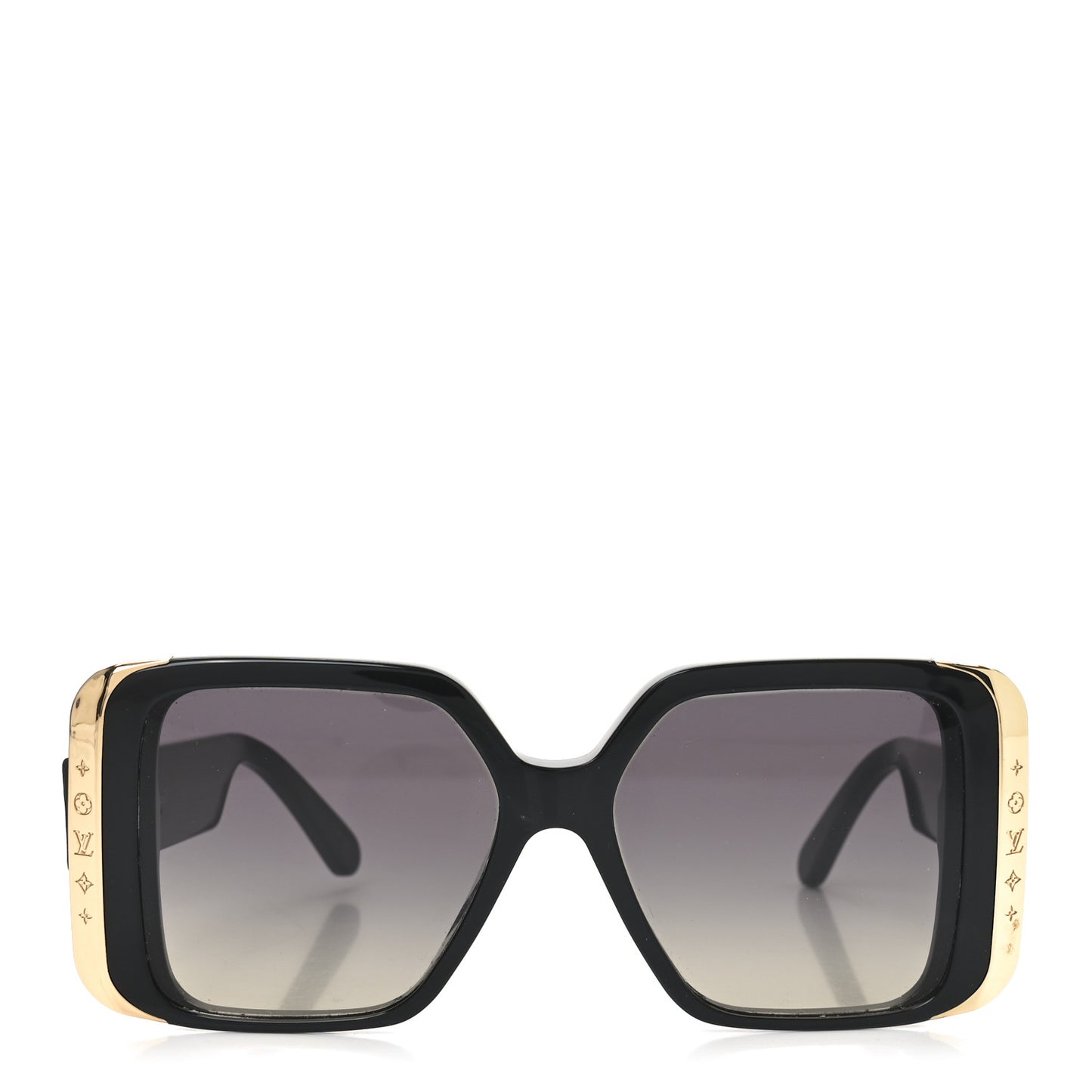 Acetate LV Moon Square Sunglasses Z1664W Black