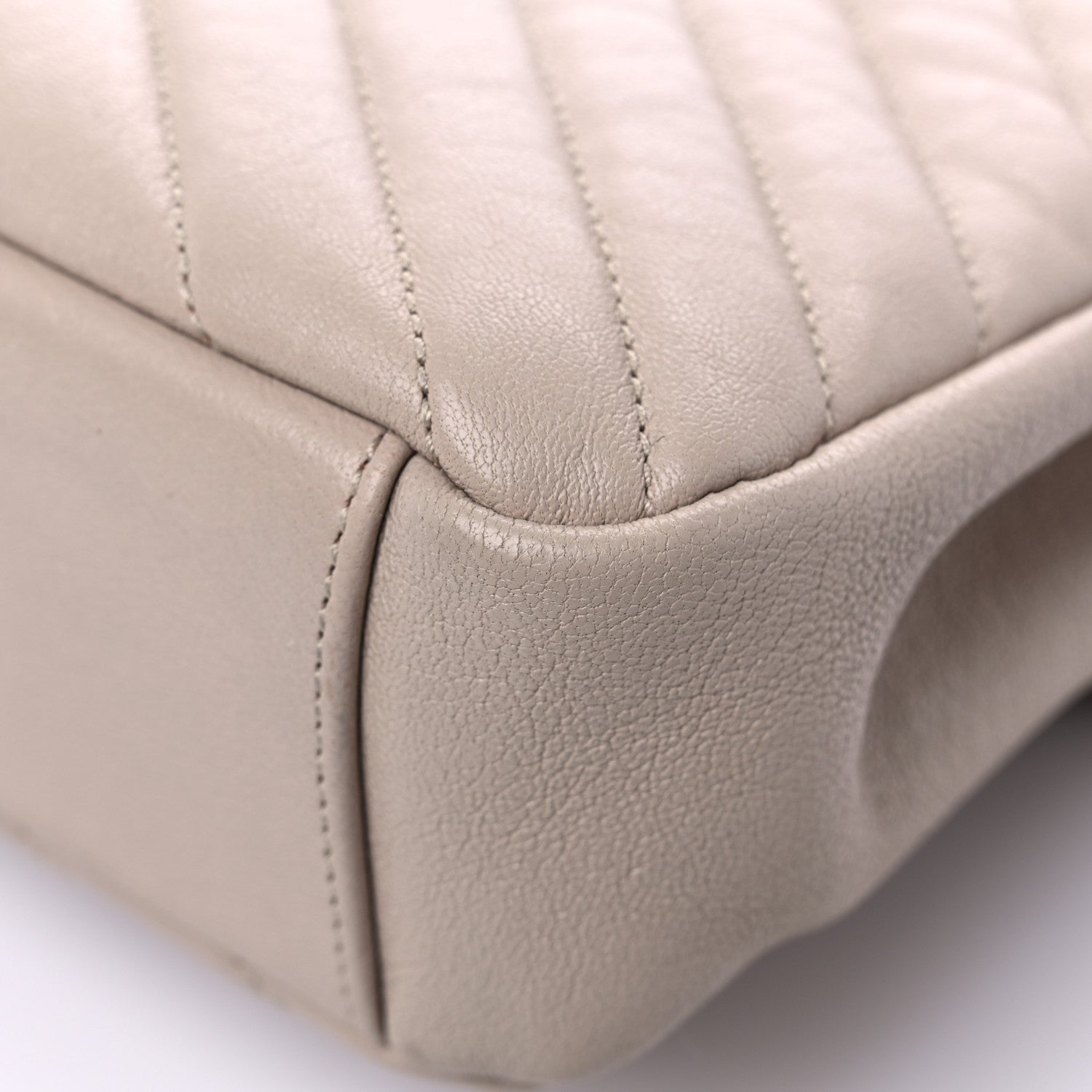 Saint Laurent Sheepskin Matelasse Chevron Monogram Medium College Bag Rose Antic 11 of 17