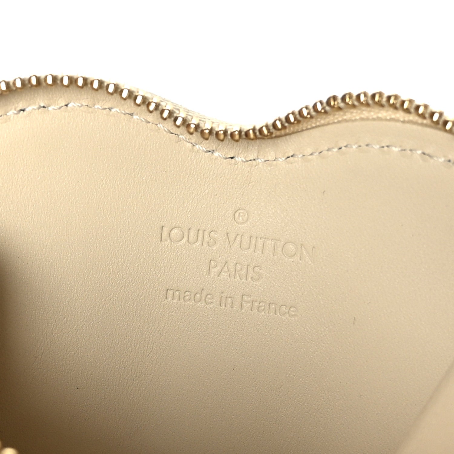 Louis Vuitton Vernis Heart Coin Purse Blanc Corail 5 of 6