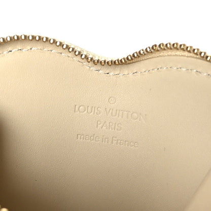 Louis Vuitton Vernis Heart Coin Purse Blanc Corail 5 of 6