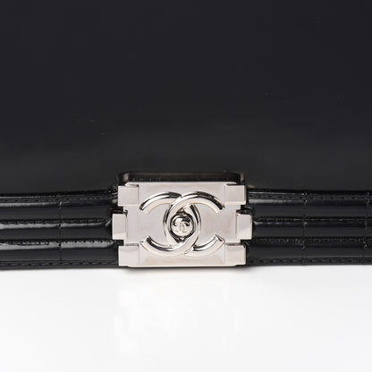 Chanel Glazed Calfskin Medium Boy Flap Black 10 of 11