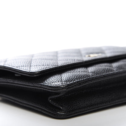 Chanel Caviar Quilted Wallet On Chain WOC Black 6 of 10
