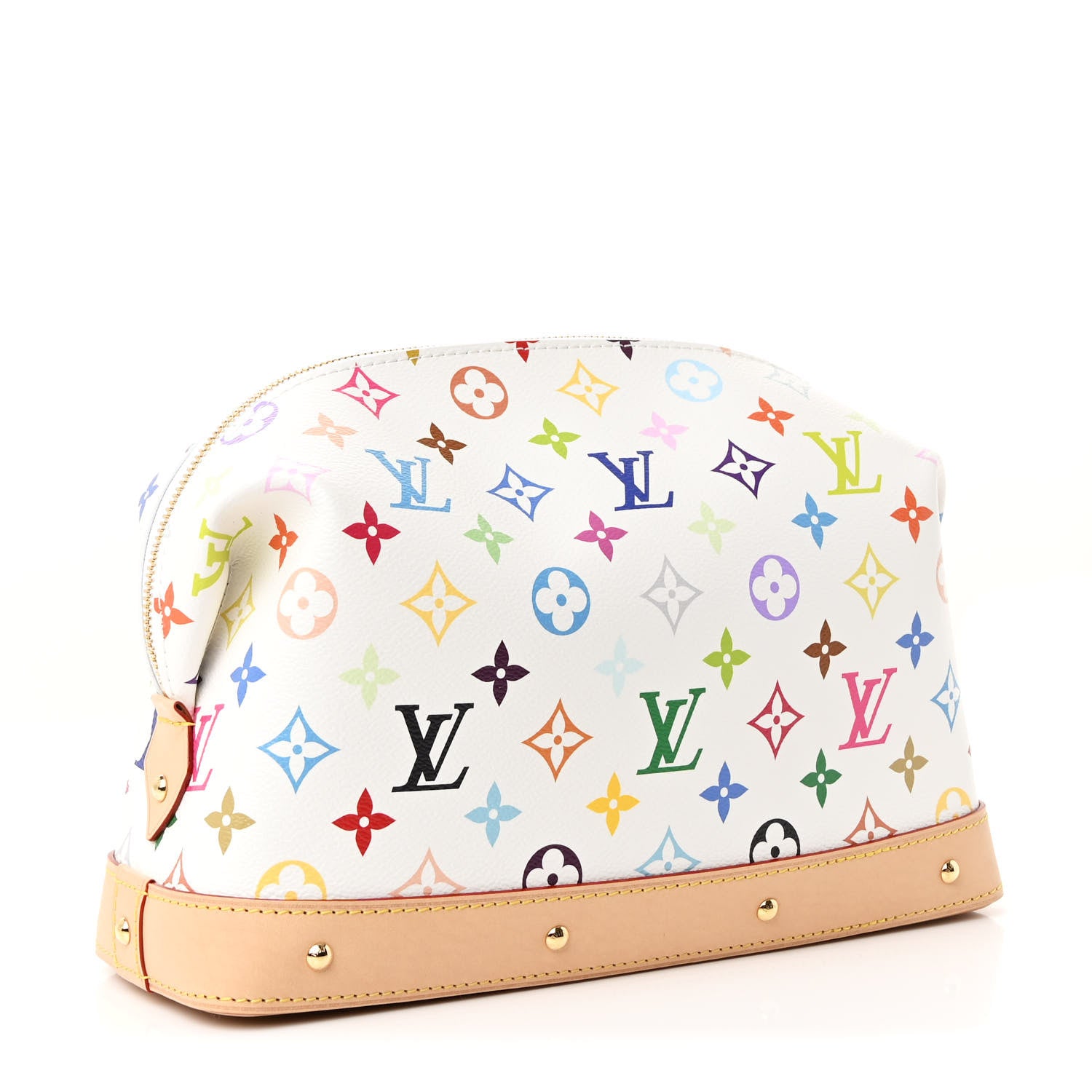 Louis Vuitton LV x TM Monogram Multicolor Cosmetic Pouch GM White 3 of 6