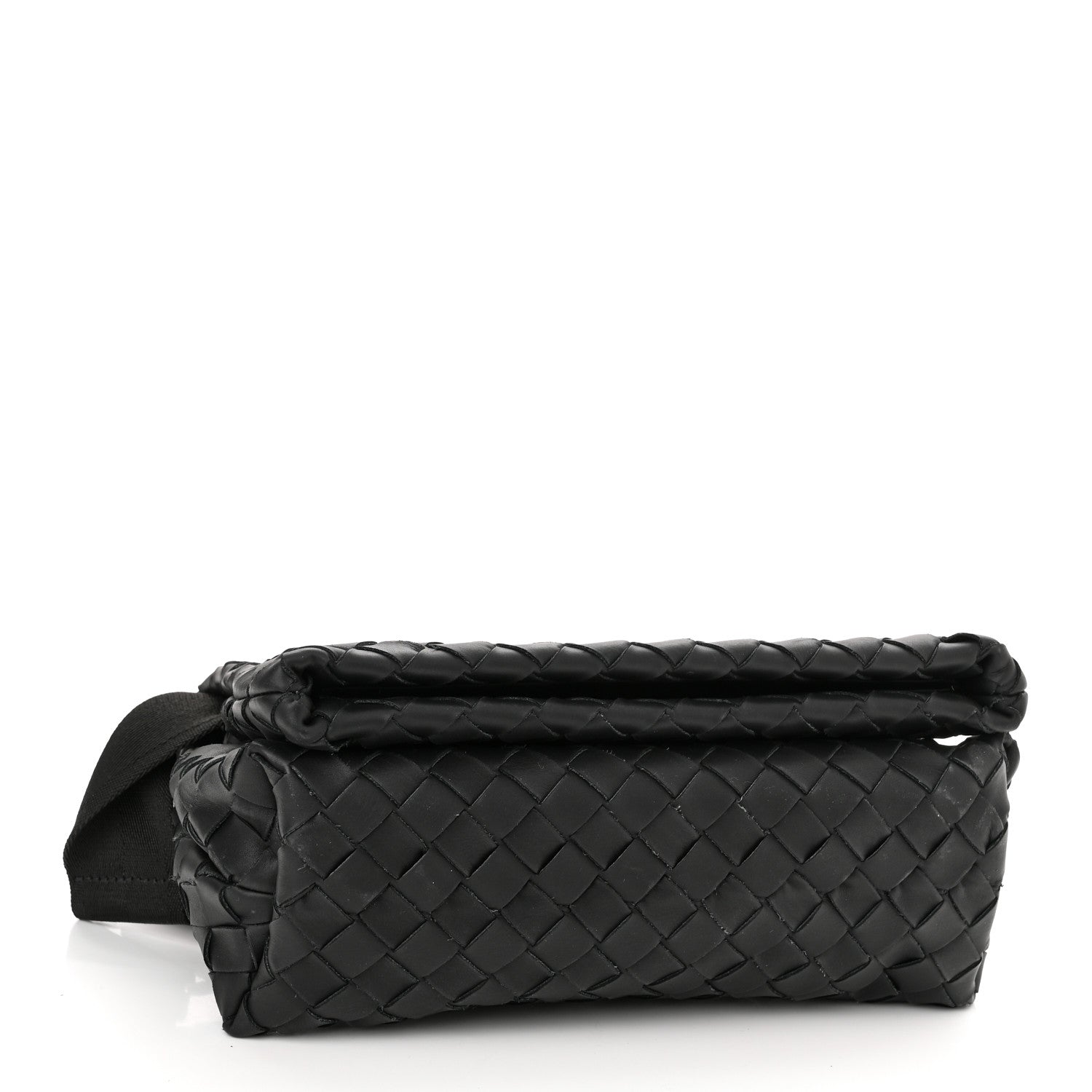 Bottega Veneta Nappa Intrecciato Small Fold Crossbody Messenger Black 4 of 9