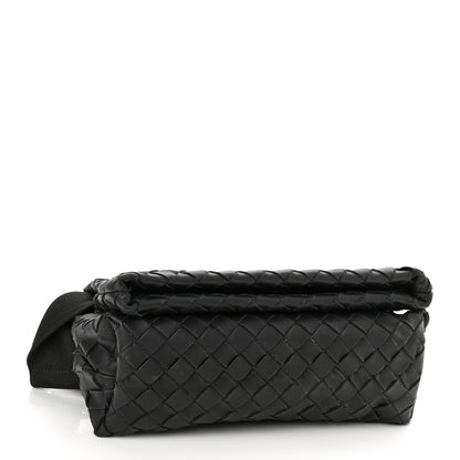 Bottega Veneta Nappa Intrecciato Small Fold Crossbody Messenger Black 4 of 9
